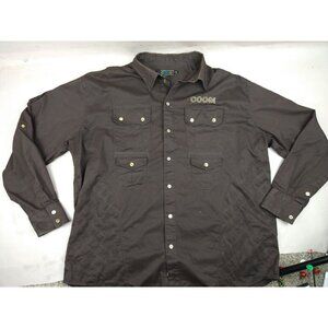 Coogi Men's Long Sleeve Snap Button Up Brown Size‎ XXXL